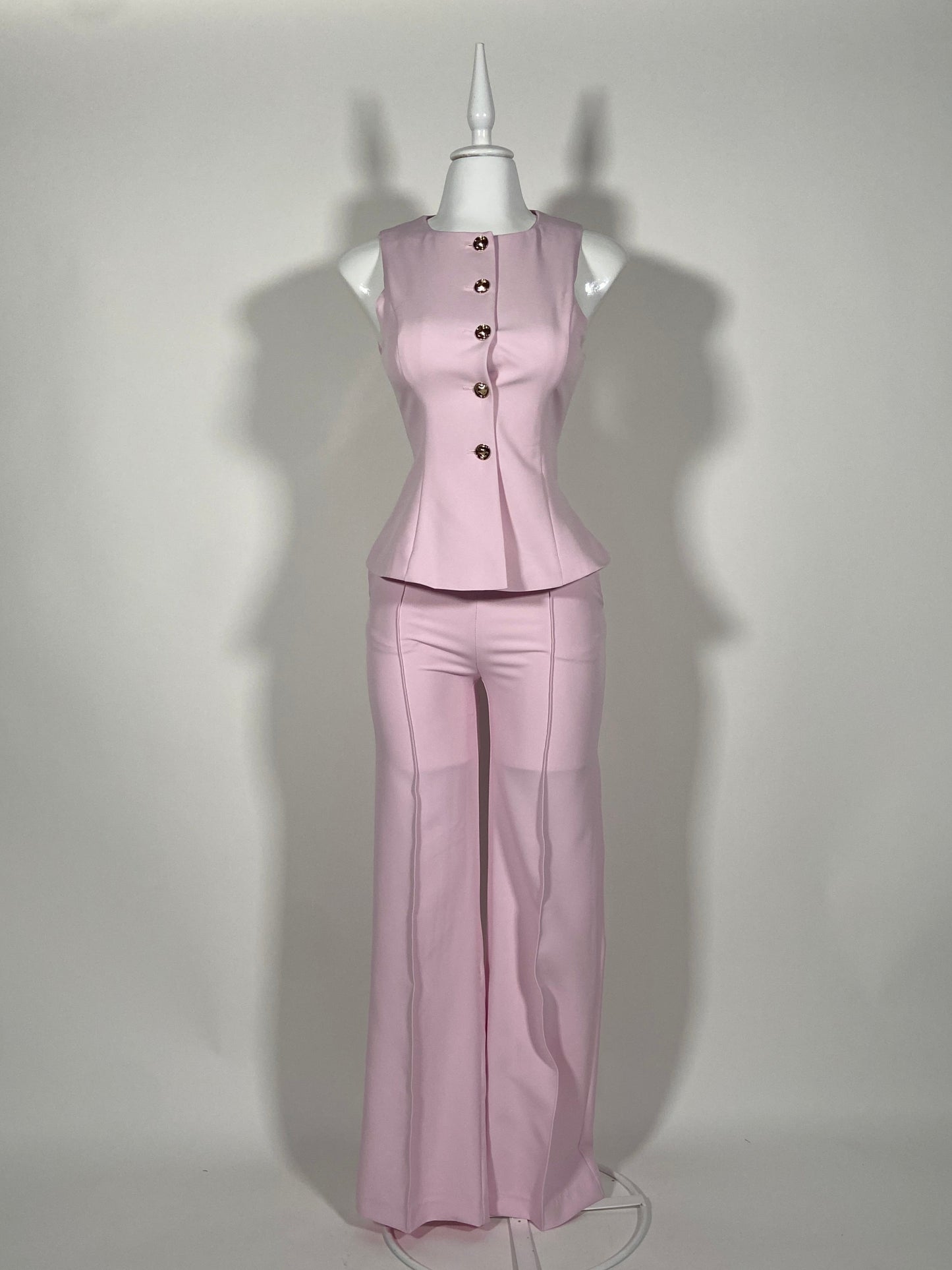 Blush Peplum Set