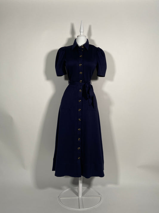 Vestido Navy Puff