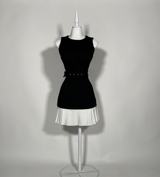 Vestido mini pleat