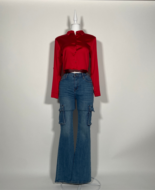 Cargo vibrant jean