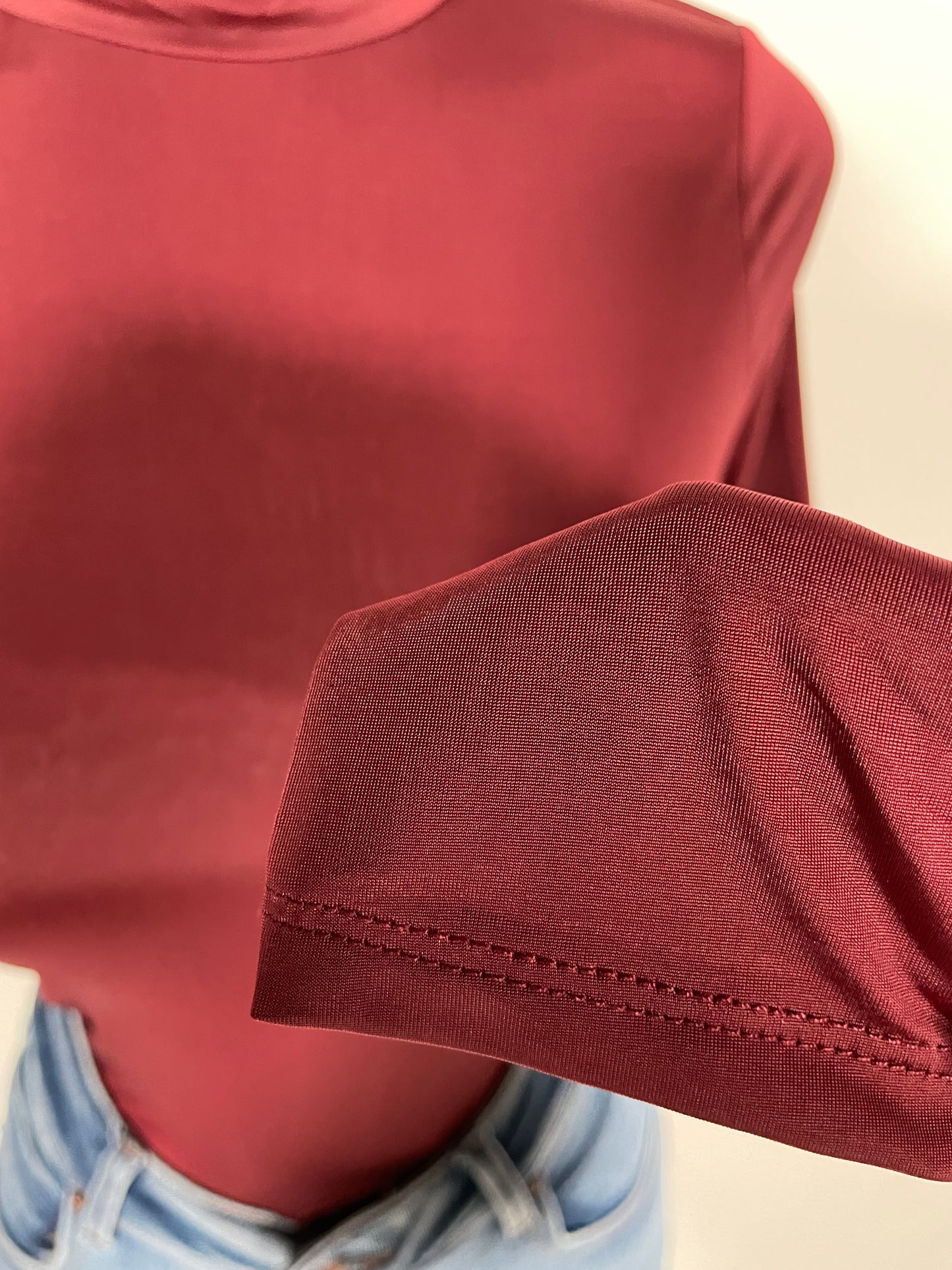 Blusa Mock Vino