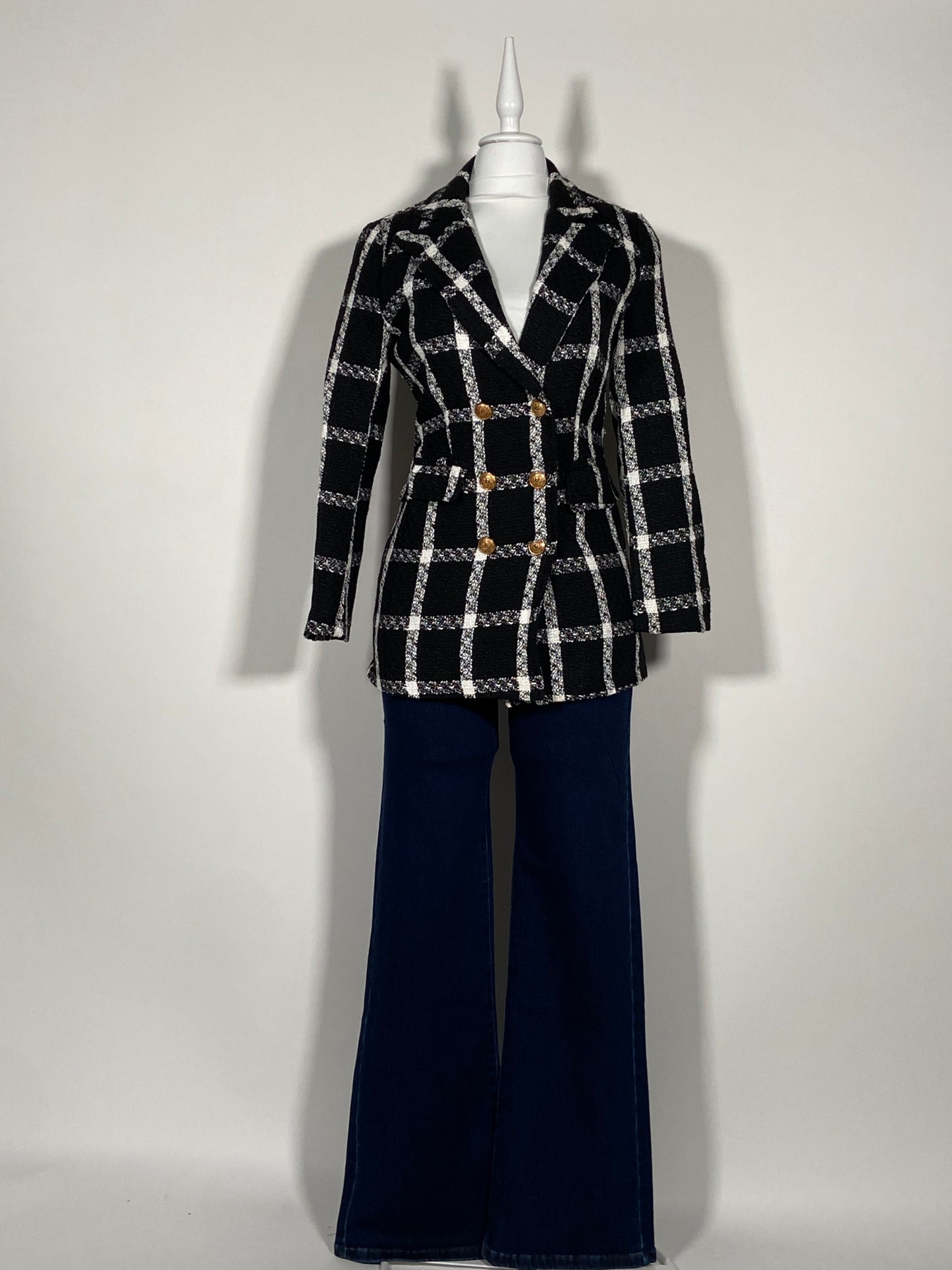 Blazer Plaid Élite