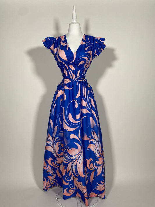 Vestido Blue Swirl