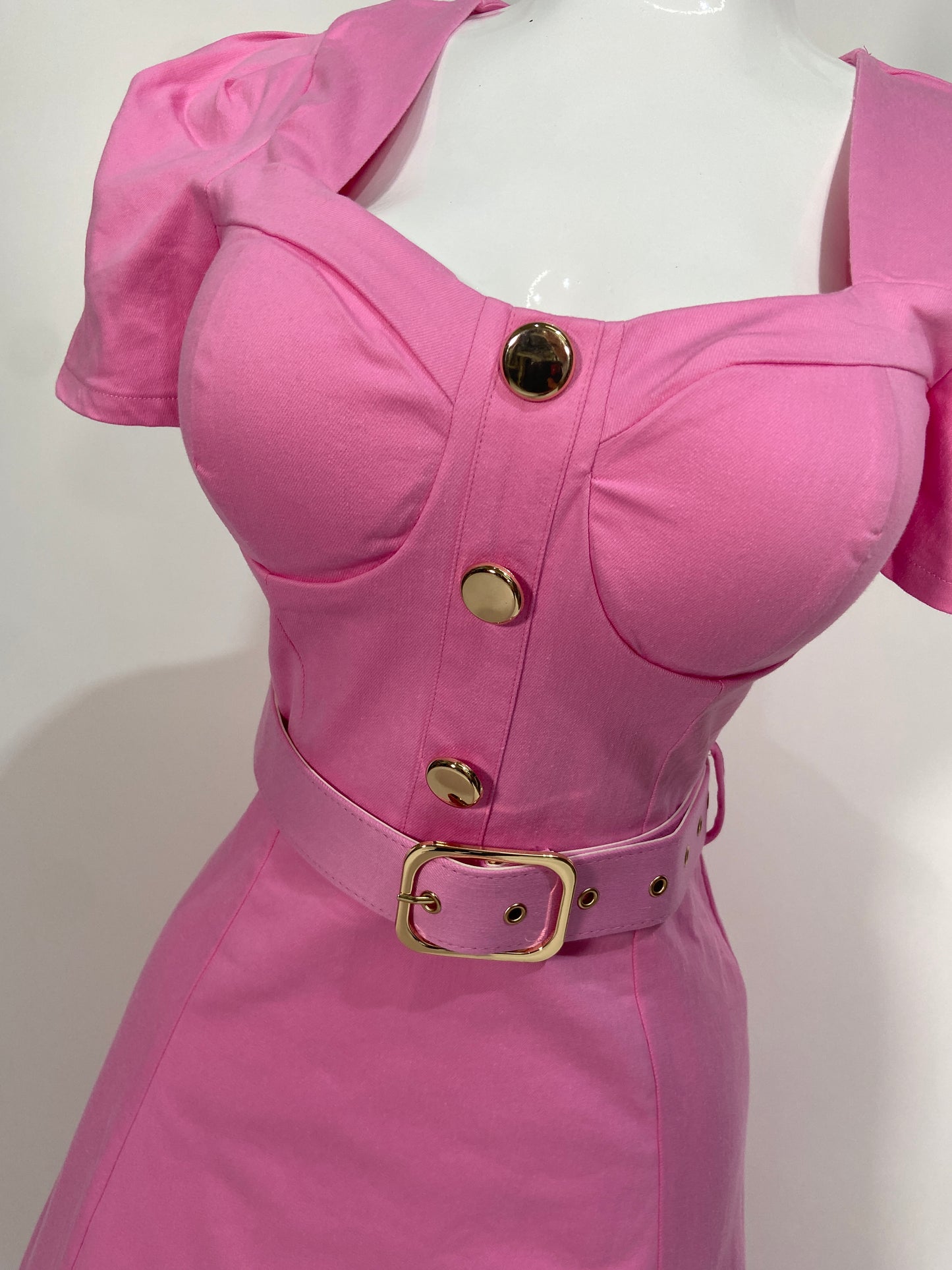 Vestido Pink Midi