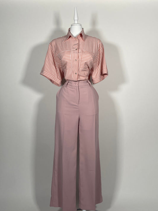 Pantalón Wide Leg Rosa